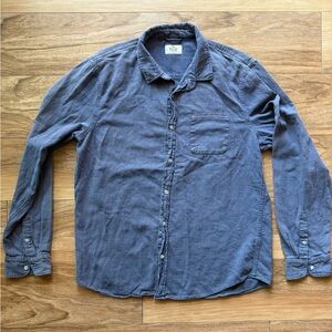 Marine Layer Button Down Shirt Mens size Large Blue 100% Cotton